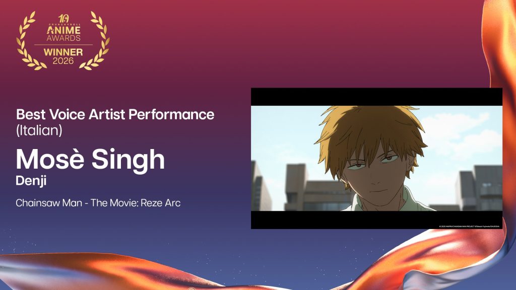 Best Voice Artist Performances Italian: Mosè Singh (Denji).