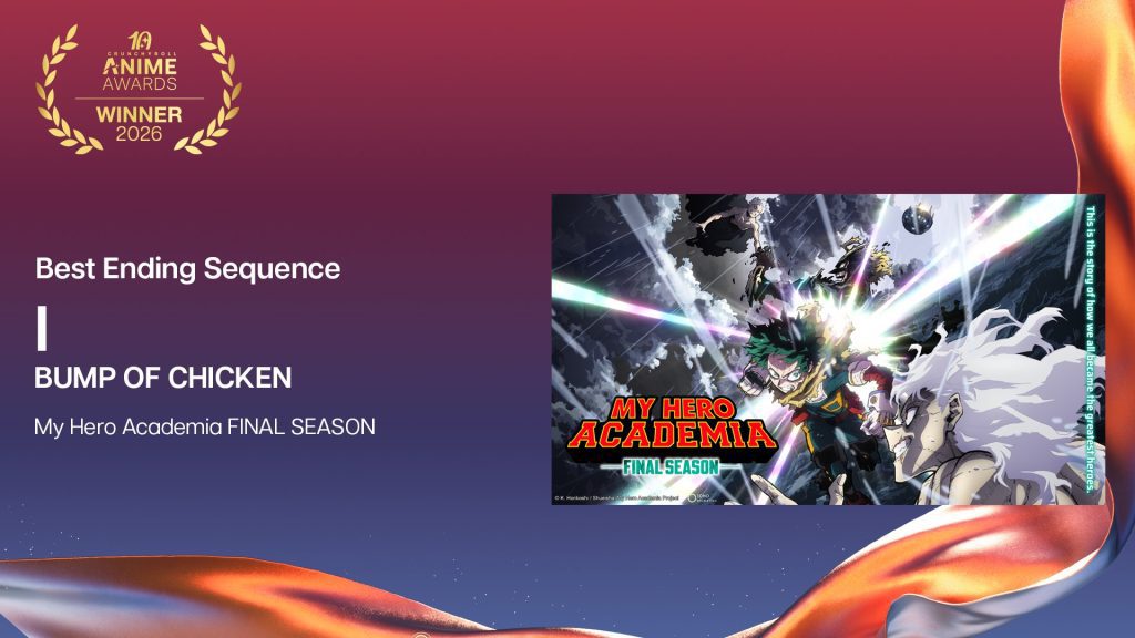 Best Ending Sequence: "I" by Bump of Chicken (My Hero Academia: Final Season).