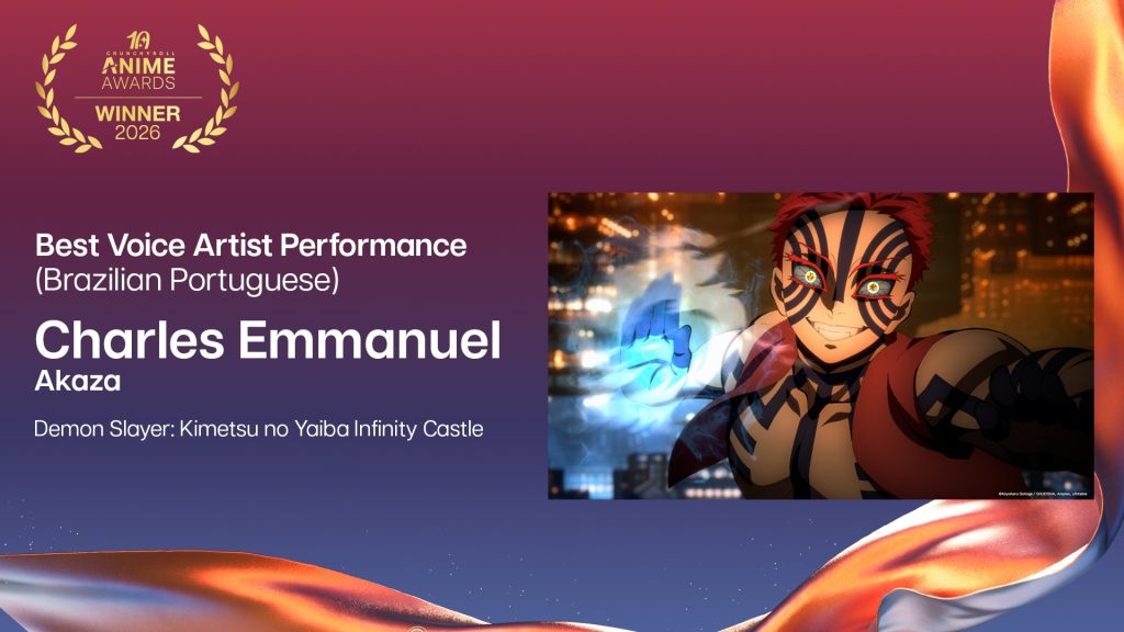 Best Voice Artist Performances Brazilian Portuguese: Charles Emmanuel (Akaza).