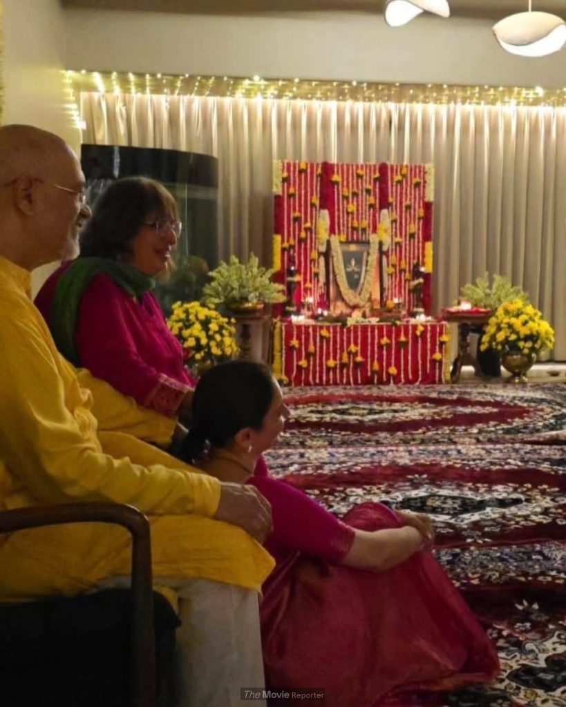 Tamannaah Bhatia during Linga Bhairavi Devi Punya Puja at her Mumbai home