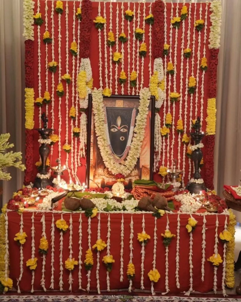 Tamannaah Bhatia during Linga Bhairavi Devi Punya Puja at her Mumbai home